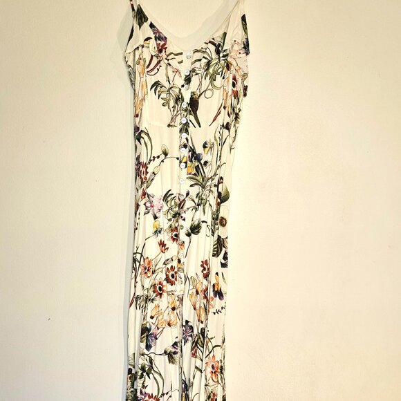 Lulus Bloom Ivory Floral Print Maxi Dress (Size Small) - Picture 9 of 11